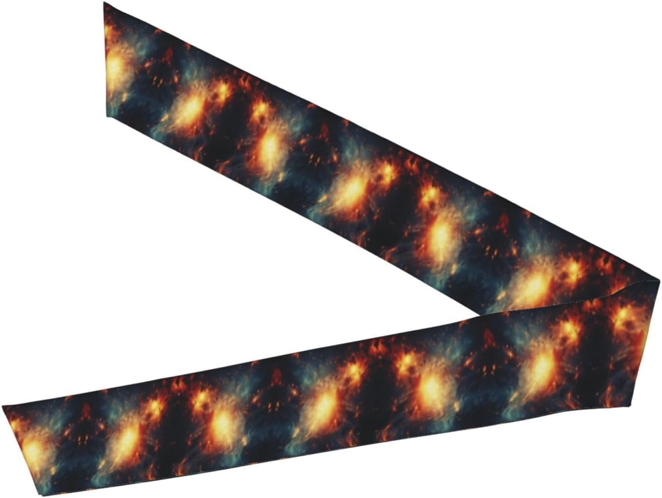 Dream Space Sky Star Print Soft Long Unisex Adjustable Headwraps, Hair Athletic Bands for Running, Tennis, and Sports