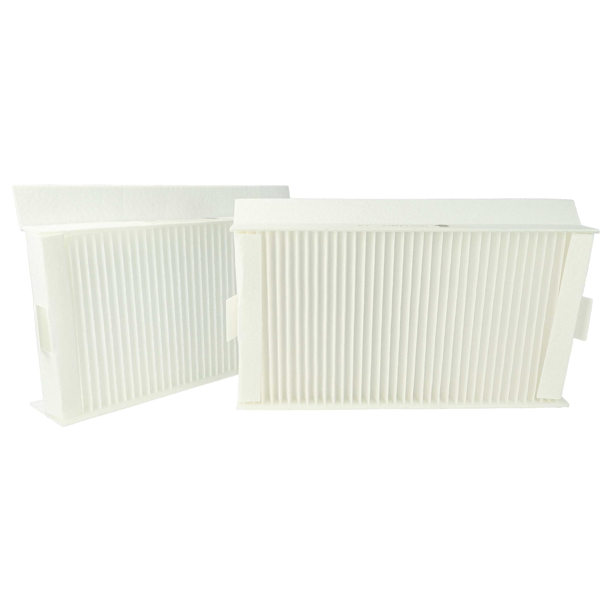 vhbw Filterset kompatibel mit Zehnder ComfoAir 180 Enthalpie Lüftungsgerät - Luftfilter G4 / F7 (2 Stück), 24 x 12 x 5 cm, Weiß