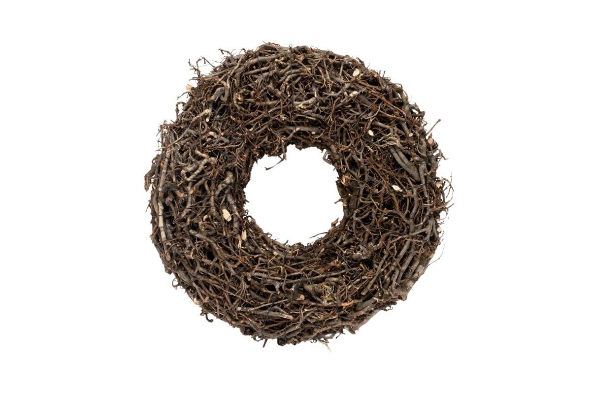 NaDeco Deko Kranz aus Bonsai-Zweigen, Ø 30, 45, 60 cm | Türkranz | Naturkranz | Bonsaikranz | Lianenkranz | Birkenkranz | Weinrebenkranz | Dekokranz | Wandkranz | Strohkranz