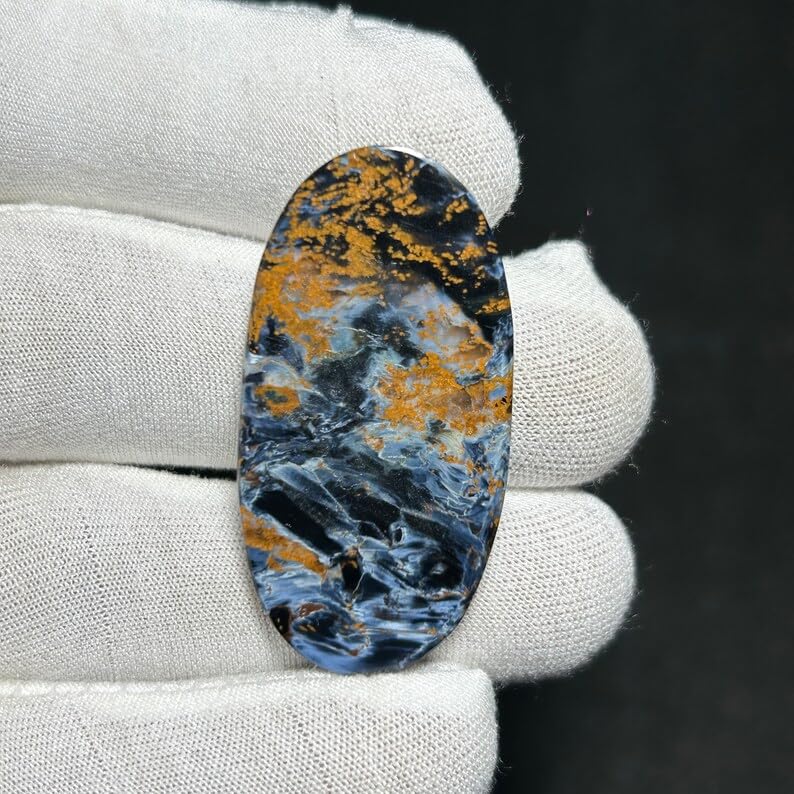 Piétersite cabochon pour fabriquer un collier artisanal personnalisé - 6