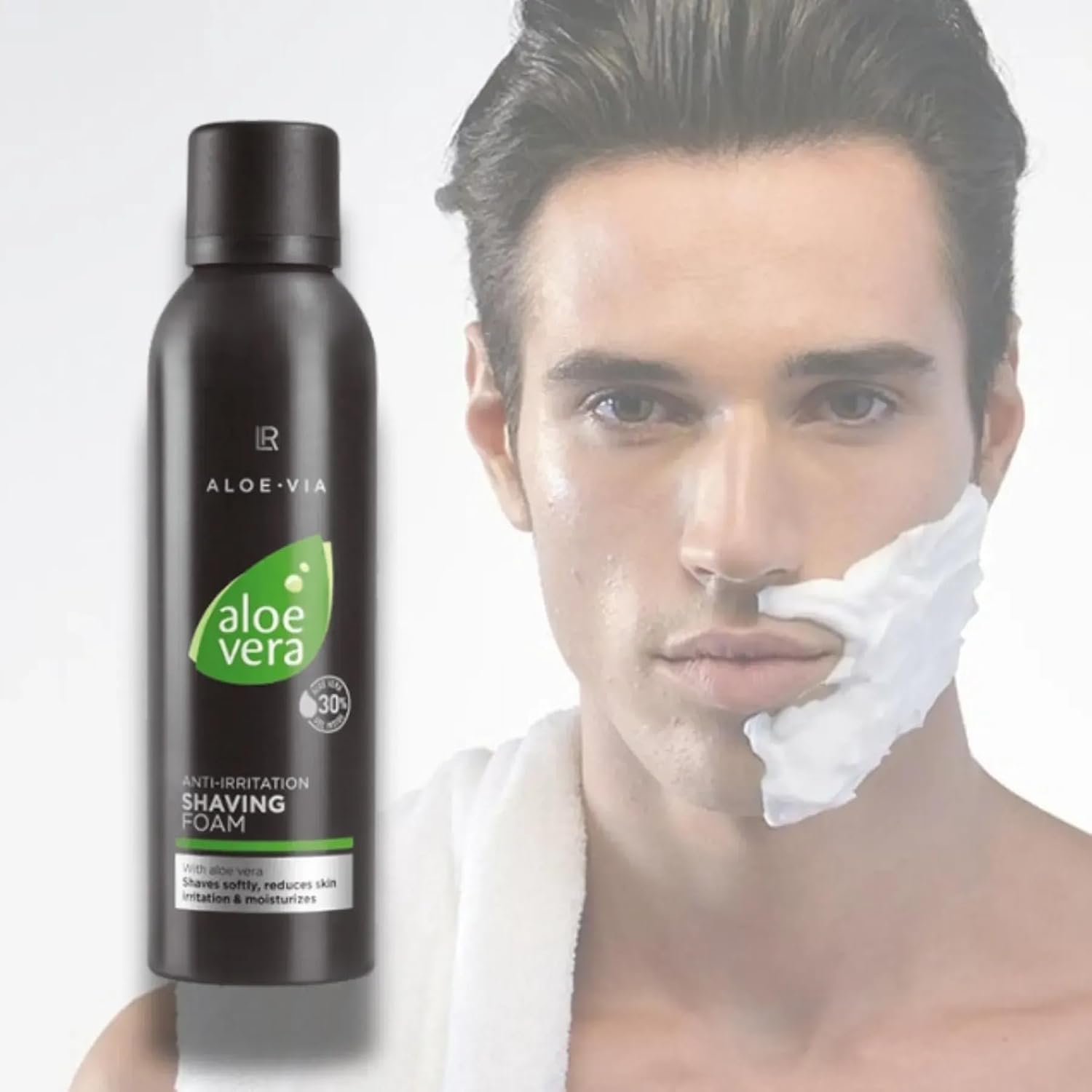 LR Health&Beauty Aloe Via Aloe Vera Anti Irritation Shaving Foam Men Skin Day Care 200 ml./6.7 fl.oz.