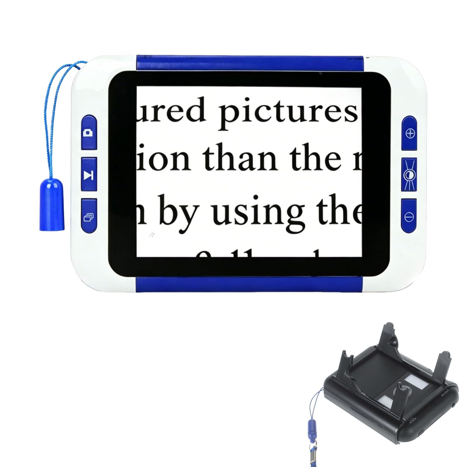 Loupe numérique Portable de 3,5 Pouces, grossissement 2-32X