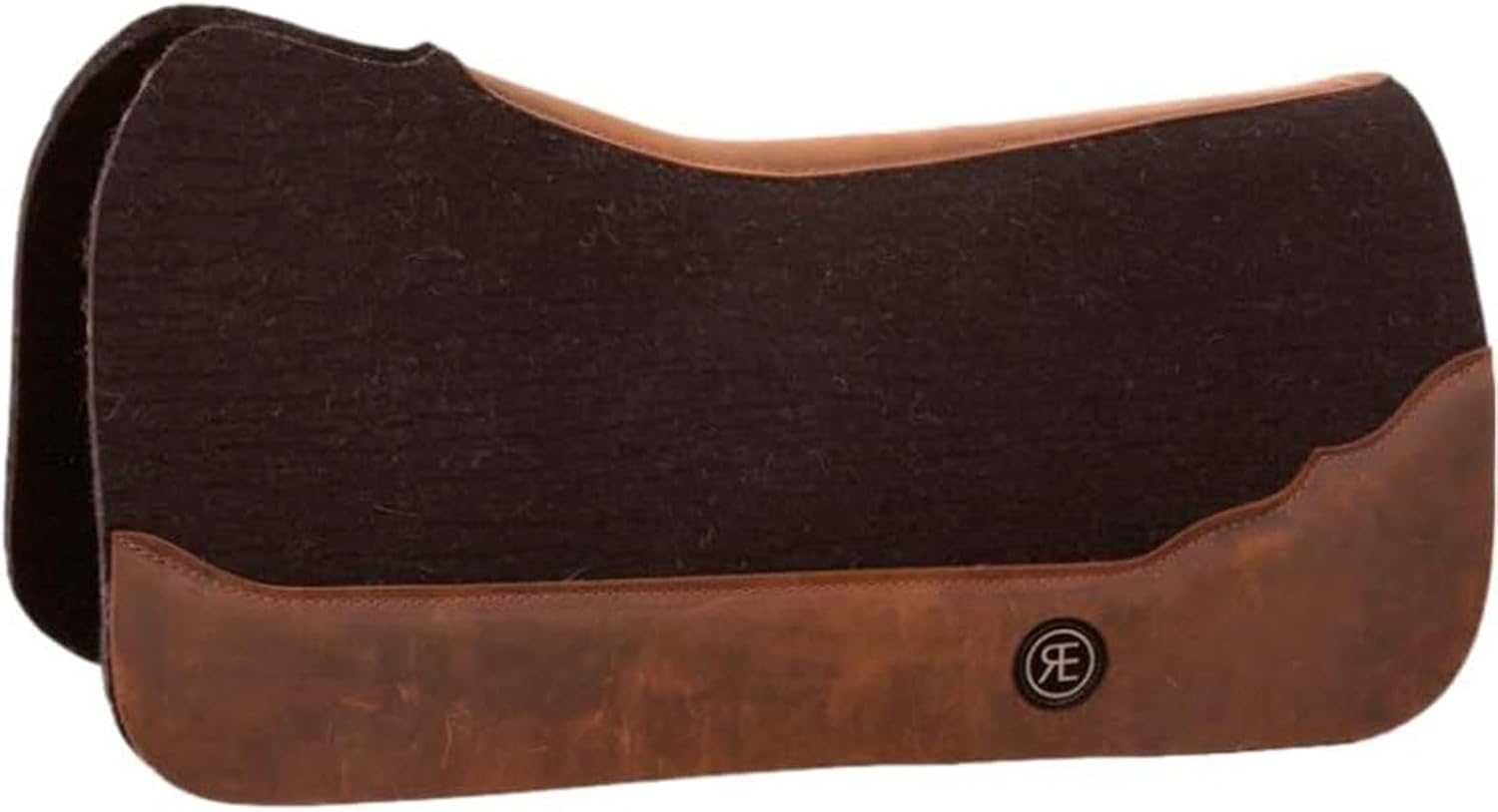 Reinsman Open Wither Apex Saddle Pad | Durable All-Purpose Pressed Wool Felt Shock-Absorbing Moisture-Wicking Western Horse Saddle Pad | Ranch Riding, Horse Training & Equestrian Sport