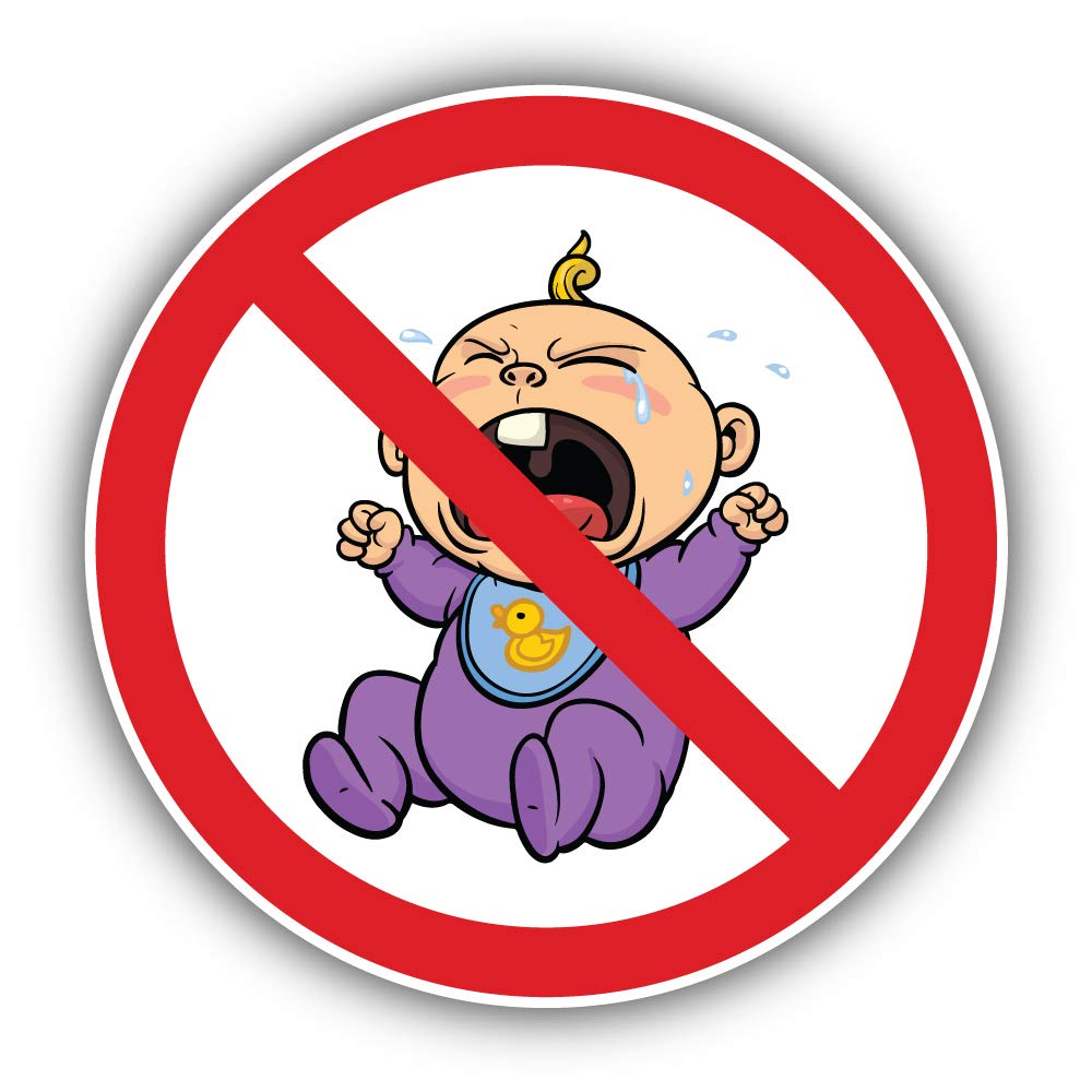 No Cry Babies Vinyl Sticker Car Bumper Decal
