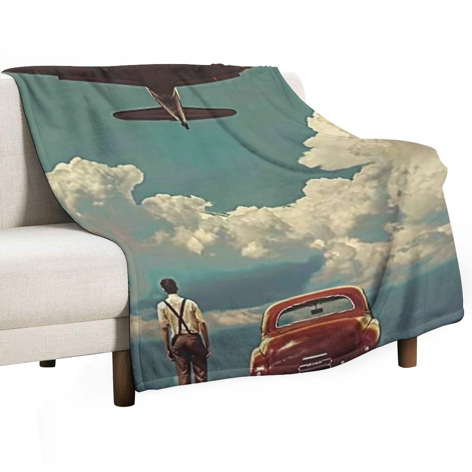 YHGSREUOH Air-Travel-Dream_02 Flannel Blankets Fleece Soft Throw Lightweight Plush Gifts for Couch, Bed, Cozy Sofa Plush, Chair, Lovers 175x200cm(70x80in)