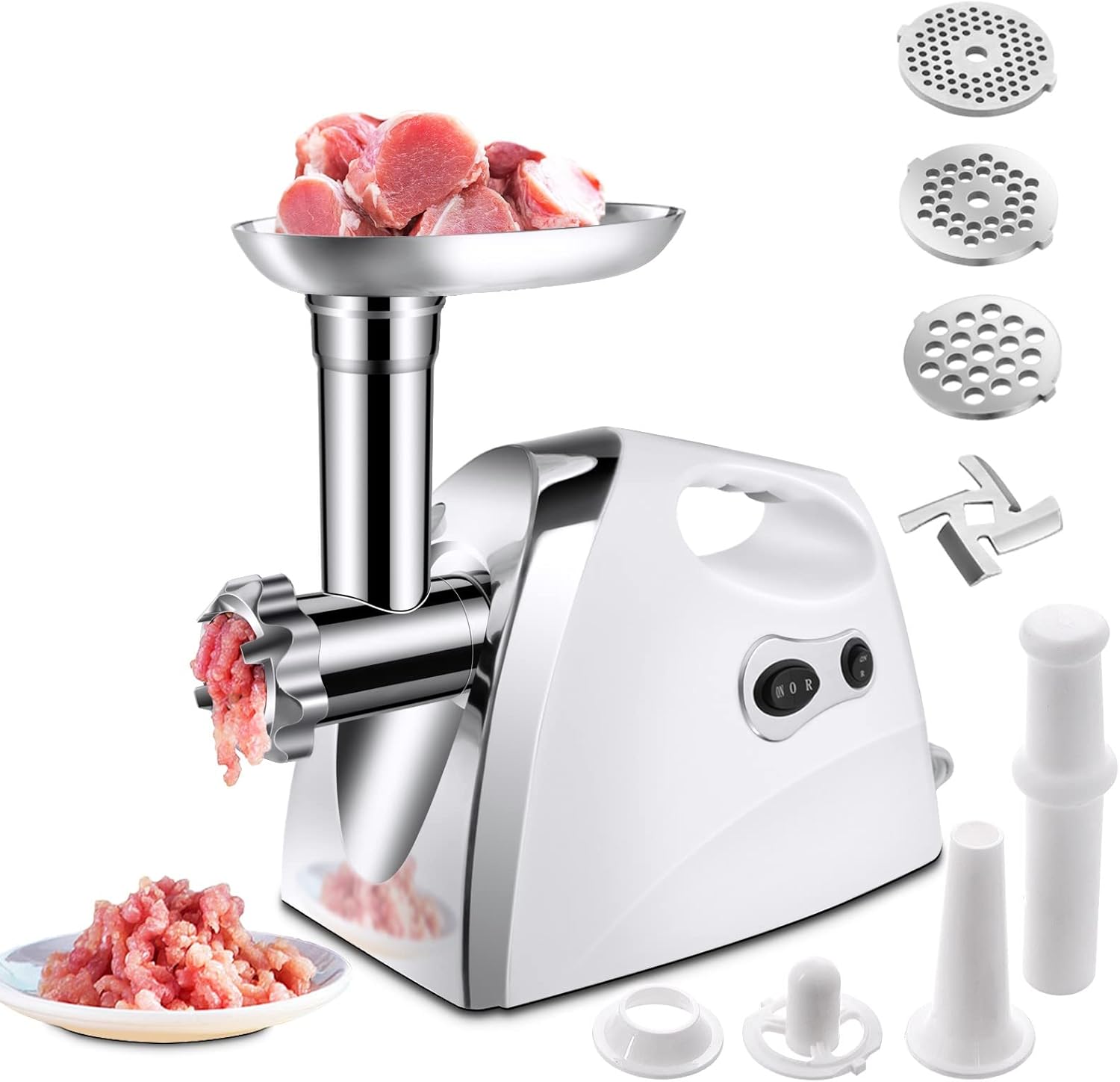 2800W Electric Meat Grinder, SIMOE 3.8 HP Meat Mincer, Home