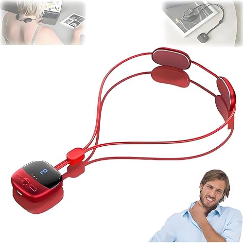 Lofz Serenity Comfort Massager, nuevo mini dispositivo eléctrico portátil de cuello y espalda masajeador de hombros, con calor para aliviar el dolor
