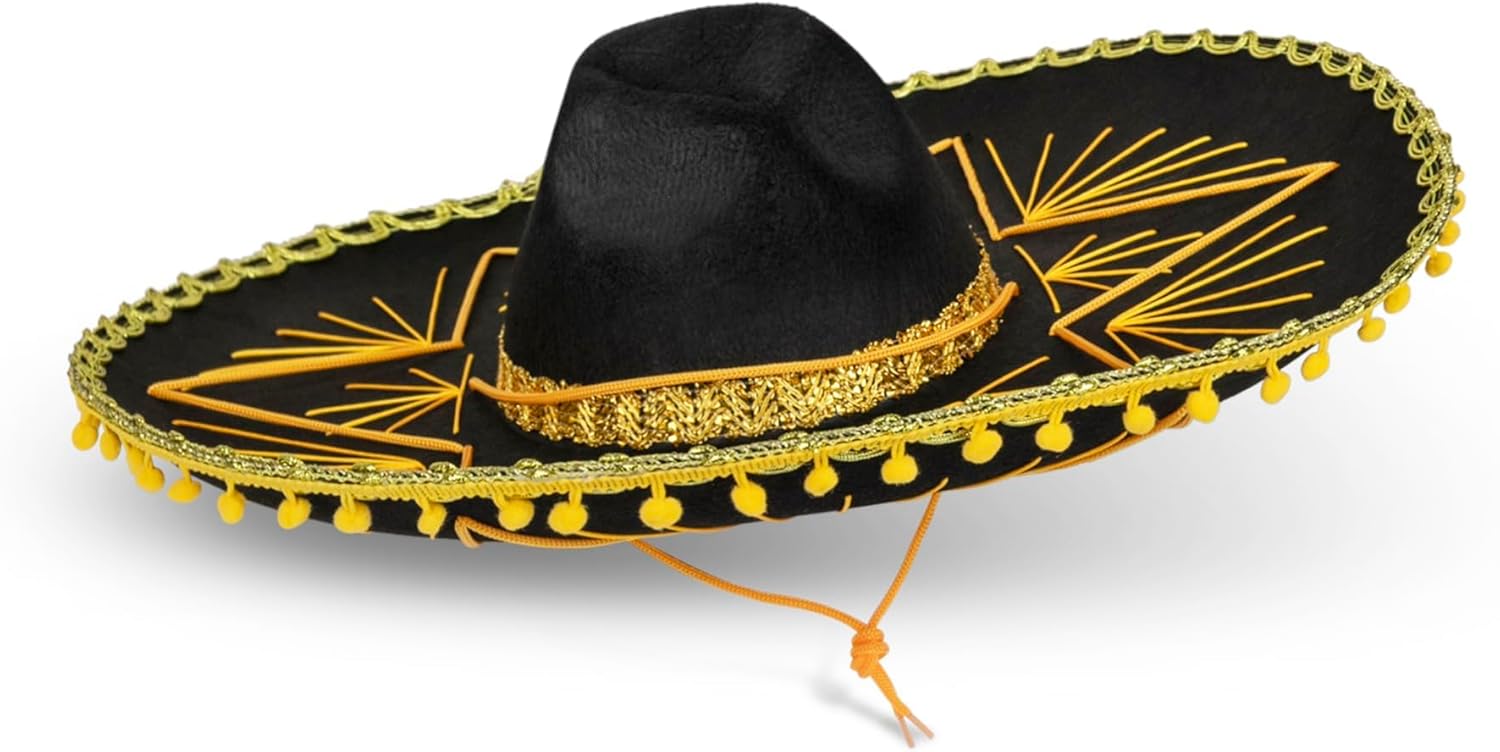 Dress Up America Sombrero Hat for Kids and Adults - Traditional Fiesta Costume Hats