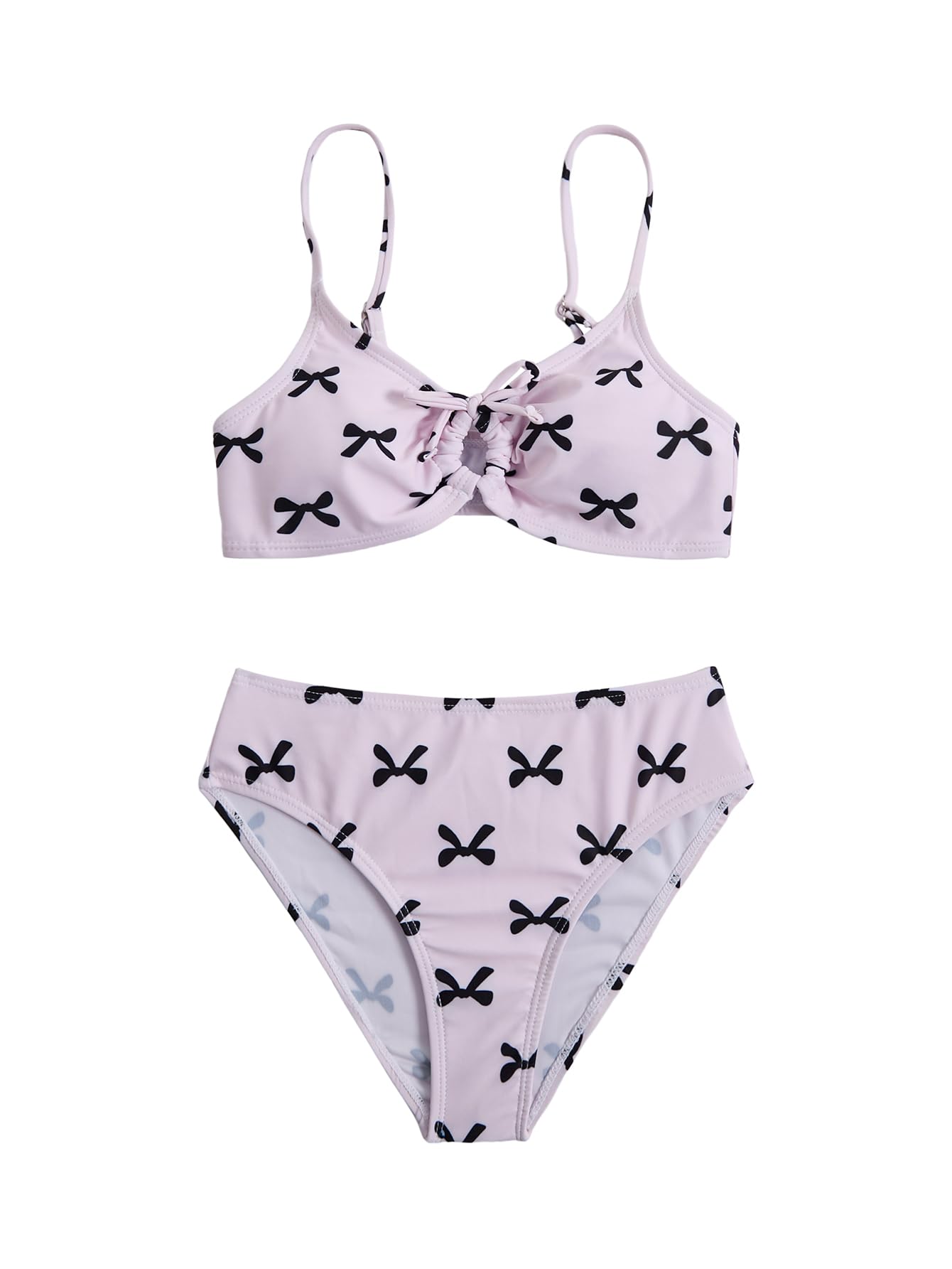 COZYEASE Girls' 2 Piece Ditsy Floral Print Triangle Bikini Swimsuit