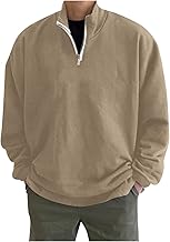 Muscularfit Zip Up Hoodies for Men 2023 Fall Fashion Long Sleeve Pullover Casual Lightweight Athletic Quarter Zip Sweatshirt