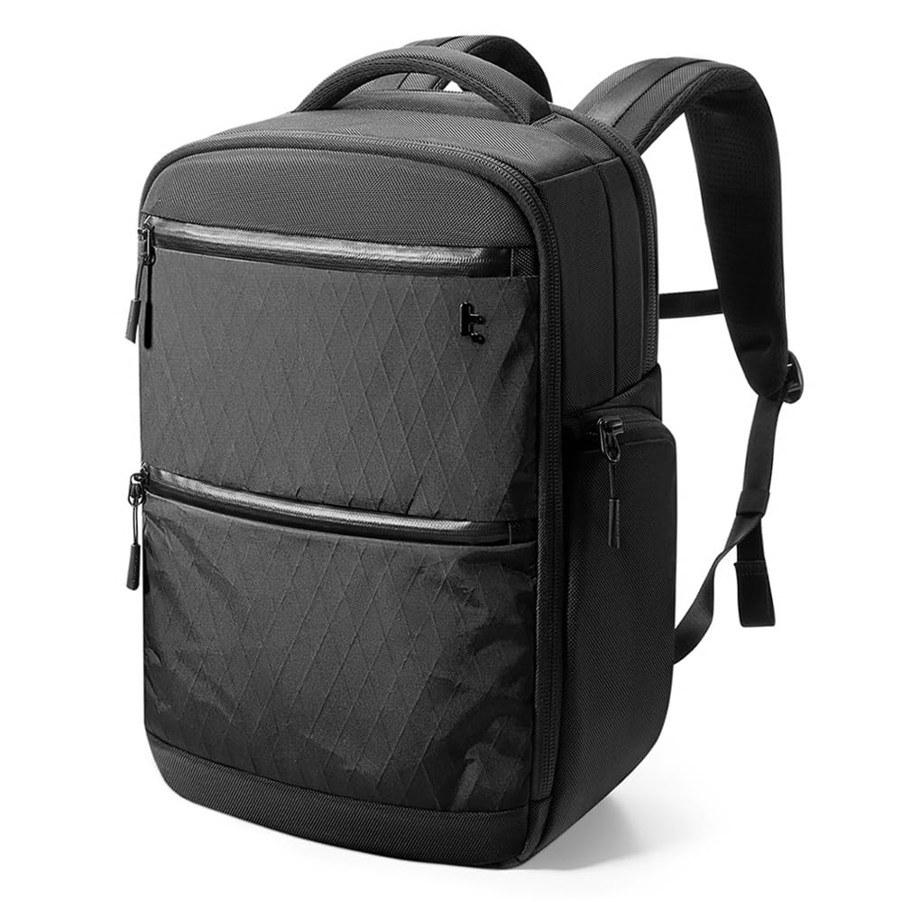 tomtoc Laptop Backpack X-Pac Techpack Designed for Business Professional Commuter City Compact Backpack for 16-inch MacBook Pro Black