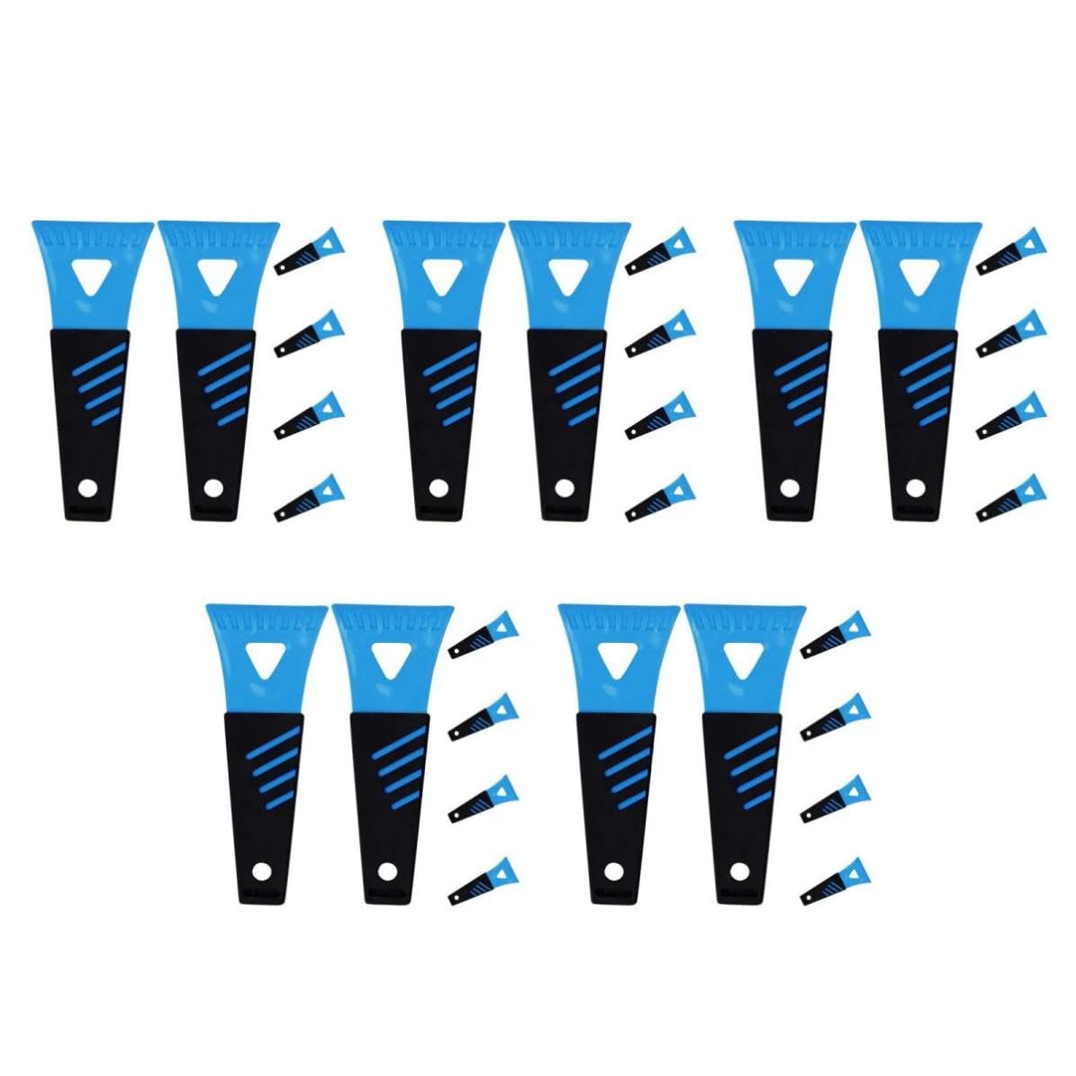 DOITOOL 30 Pièces Grattoir à Glace Mini pour Voiture en PP et PVC, Outil Léger et Robuste pour Enlever Givre et Graisse sur Pare-Brise en Hiver, Facile à Utiliser et Portable