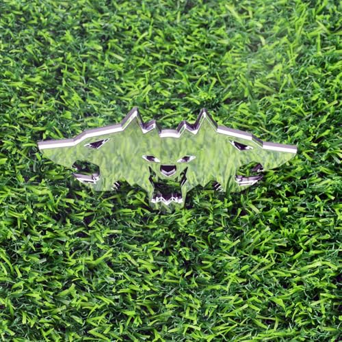 Image of 1x Wolf Emblems 3D Tailgate Side Badges Logo Fit for Tsla Cybertruck Car Truck Motorcycles (Silver)