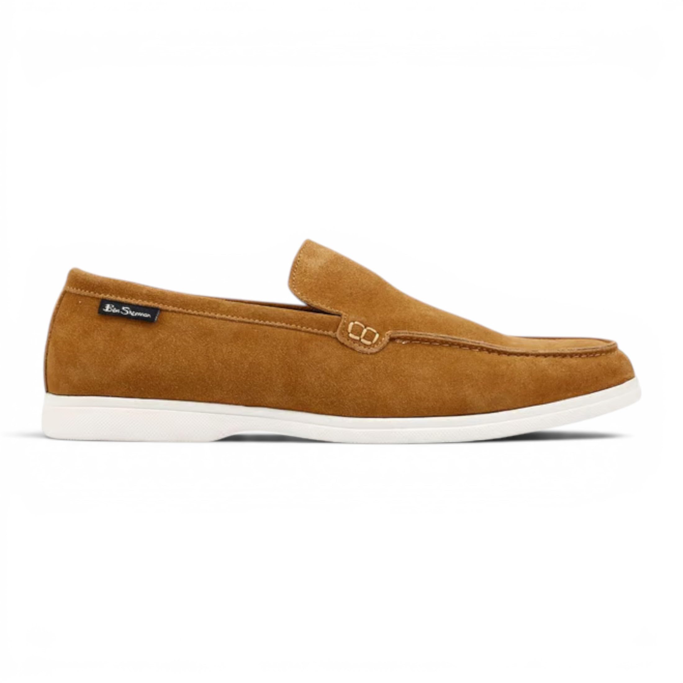 Zapatos Mocasines Informales y de Vestir de Ante marrón Claro para Hombre de Amarillo