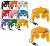 Controller for Game Cube White and Switch Wired Gamepad Joypad (Orange)