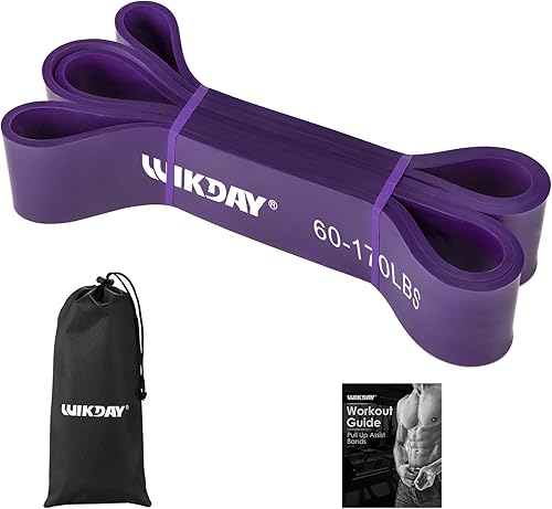 Miniatura 6 de WIKDAY Bandas de resistencia, bandas de dominadas, bandas de entrenamiento para ejercicio, bandas de resistencia gruesas y pesadas, bandas elásticas