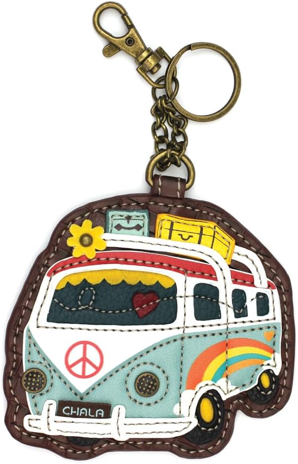 CHALA Adventure Collection Women's Decorative Key Fob/Coin Purse Accessory (Bus)