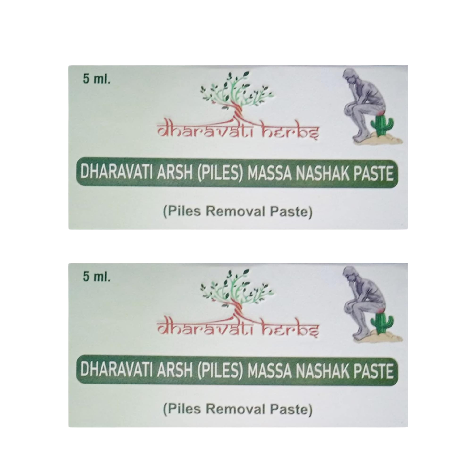 Sponsored Ad - Pack of 2 | Dharavati Herbs Arsh Mole Removal Cream | Ayurvedic Paste for Warts & Moles | 5 x 2 = 10ml