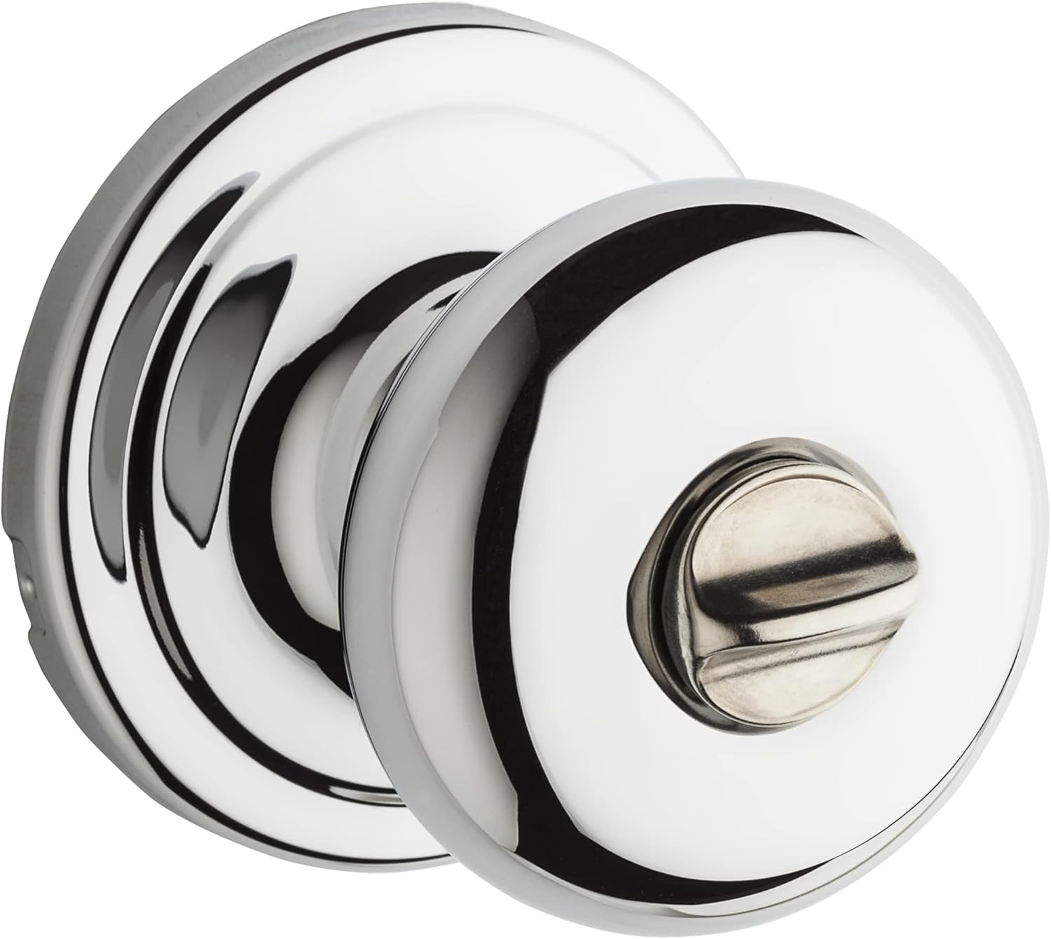 Kwikset 730H Signature Series Hancock Privacy Door Knob - Polished Brass