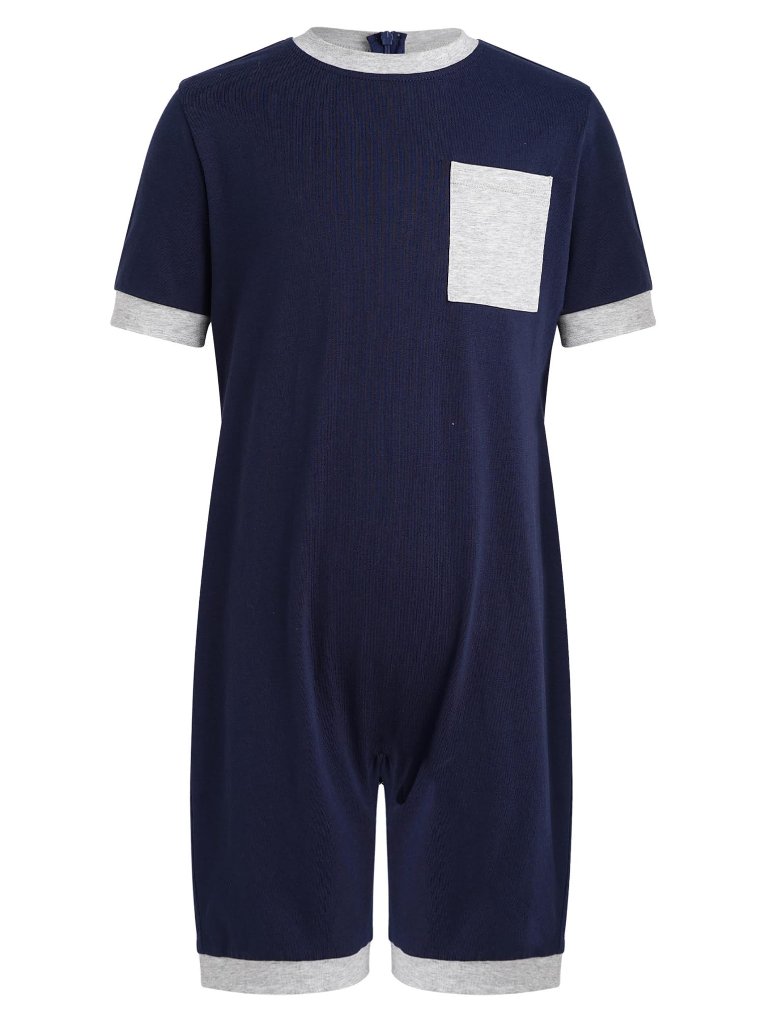 inhzoy 3 Pezzi Tutine Pagliaccetto Bambini Ragazzi Abbigliamento Adattivo per Esigenze Speciali Romper Pigiama Manica Corta Jumpsuit Bodysuit Romper Sportswear