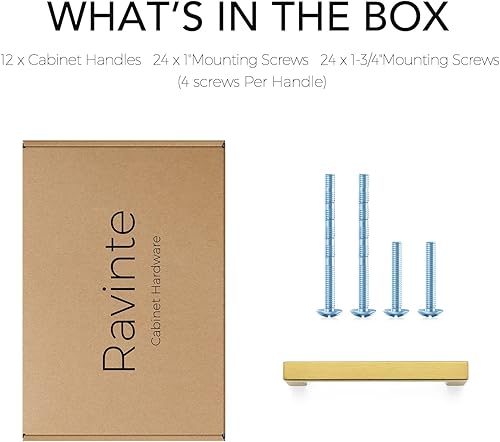 Vista 35 de Ravinte Paquete de 25 manijas cuadradas de gabinete de 4 pulgadas, color negro mate, tiradores de cajones, manijas de accesorios de cocina