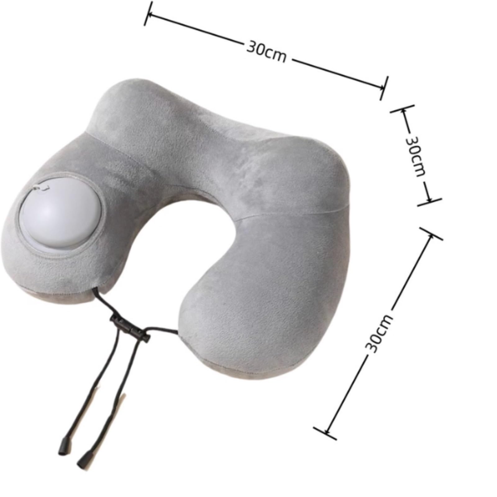 Portatile Cuscino Da Viaggio Cuscino Gonfiabile A Forma Di U Con Supporto For Il Collo, Adatto For Pisolini E Viaggi Ufficio Casa Morbido(Blue)