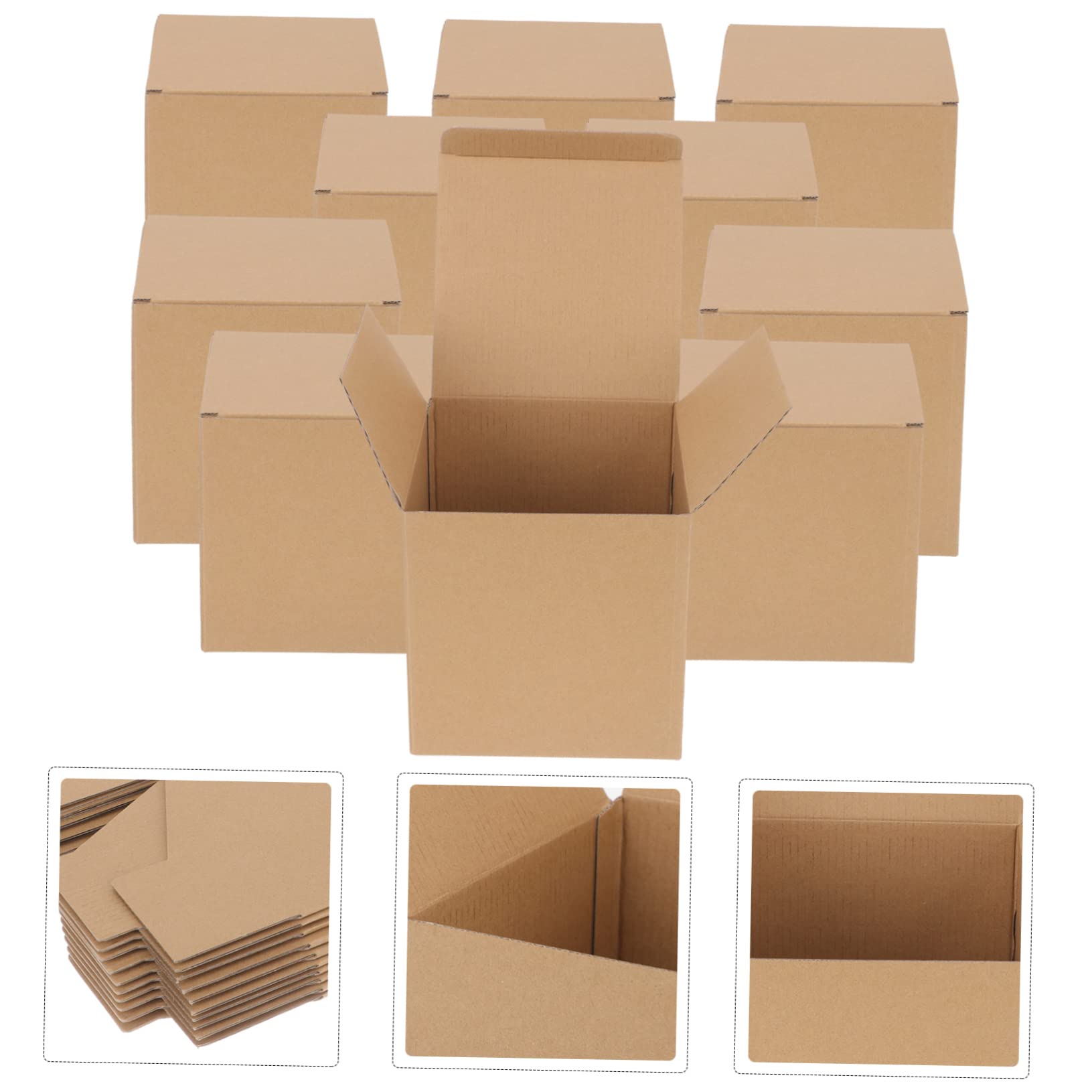 10pezzi Scatole in Cartone Ondulato Piccole Scatole Per Spedizioni Regalo Per Imballaggio Di Cartone Per Spedizione Per Oggetti Piccoli e Leggeri