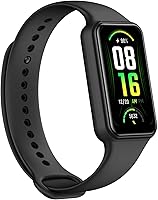 Amazfit Band 7 Renewed Fitness Tracker: 18-Day Battery, Alexa Built-in, 1.47" AMOLED, 120 Sports Modes, Heart Rate SpO2 Monitor - Black