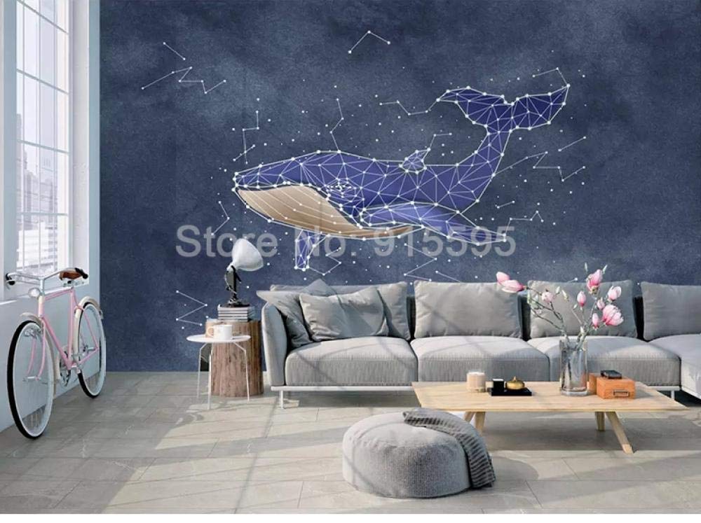 Papier peint 3D aquarelle requin pour créer une décoration de grande chambre moderne et cosy