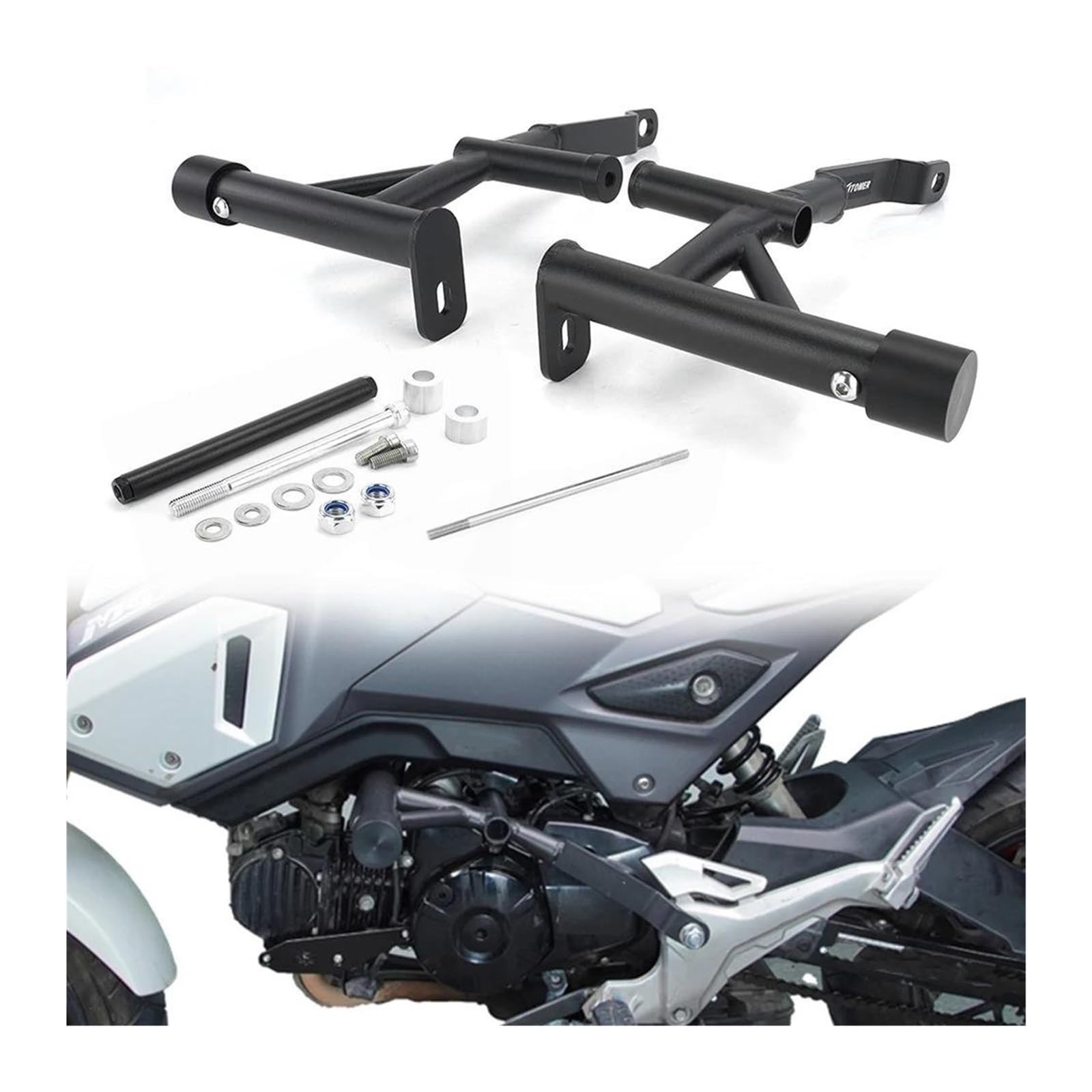 Protezione Caduta Moto per Grom 125 per MSX125 2014-2020 Telaio del PARAurti Protezione Motore del Motociclo Highway Guard Crash Bar Barre Protezione