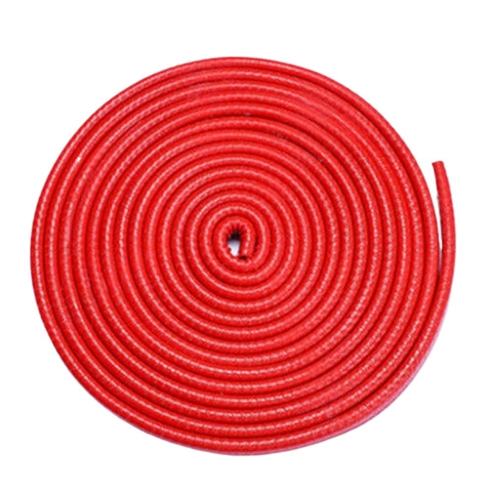 Rubber Edge Trim 1pc Rubber Anti-Collision Strip, Auto Door Edge Scratch Protector with Steel U Type Car Sealing Guard Trim(Red,5meters)