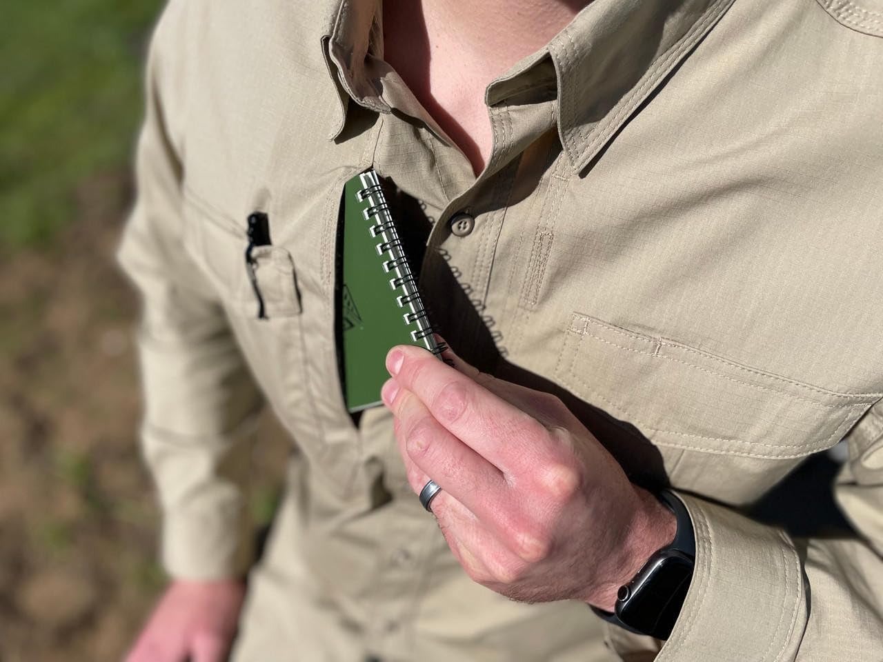 LA Police Gear Men's Long Sleeve Battle Rattle Stretch Field Shirt, Tactical Button Up Ripstop Uniform Shirt for Men - Image 4