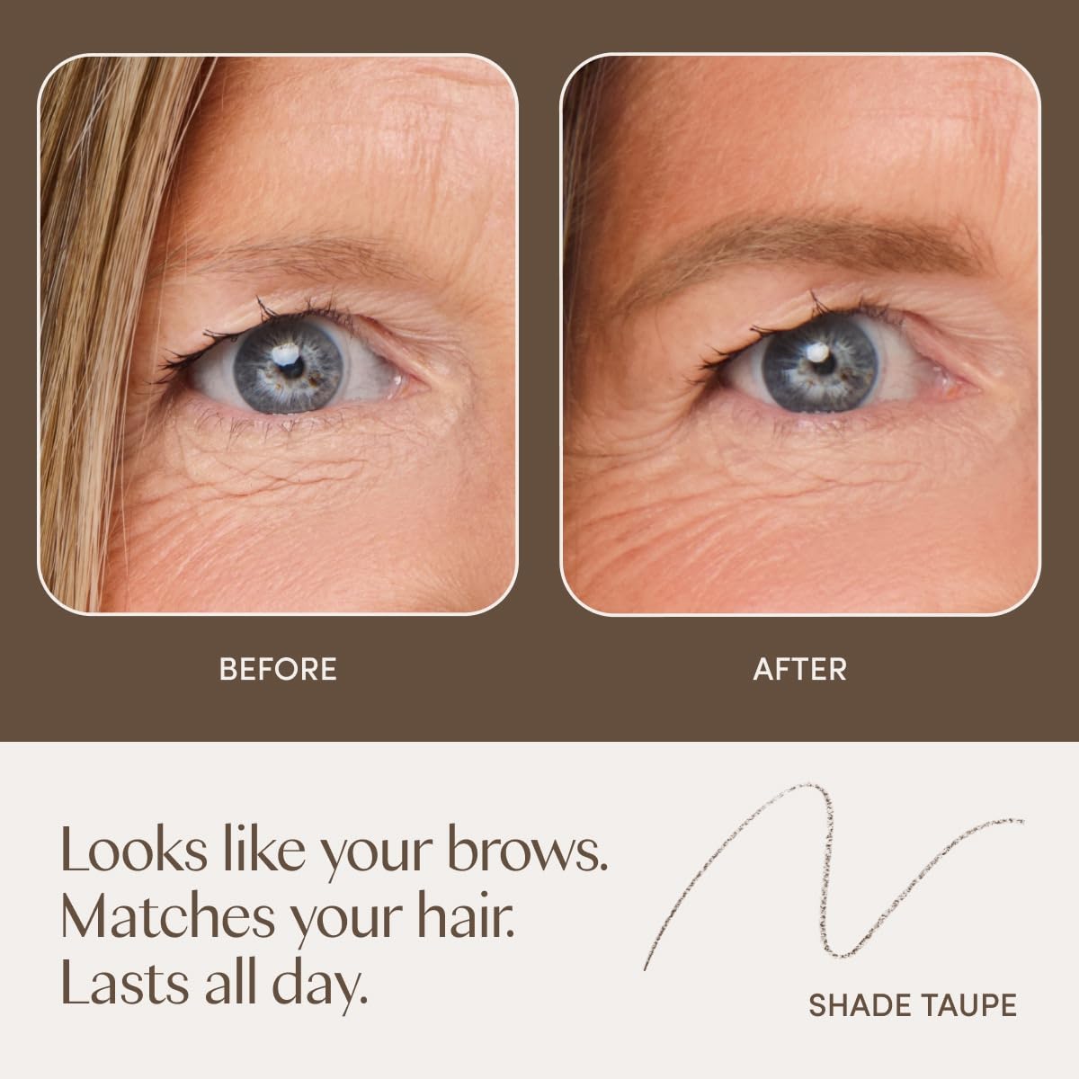 Ravie Beauty Easy Everyday™ Brow Pencil - Best Eyebrow Pencil for Women, Smudge Proof Hair-Like Strokes, 1.2mm Precision Tip with Spoolie, Vegan (Taupe)