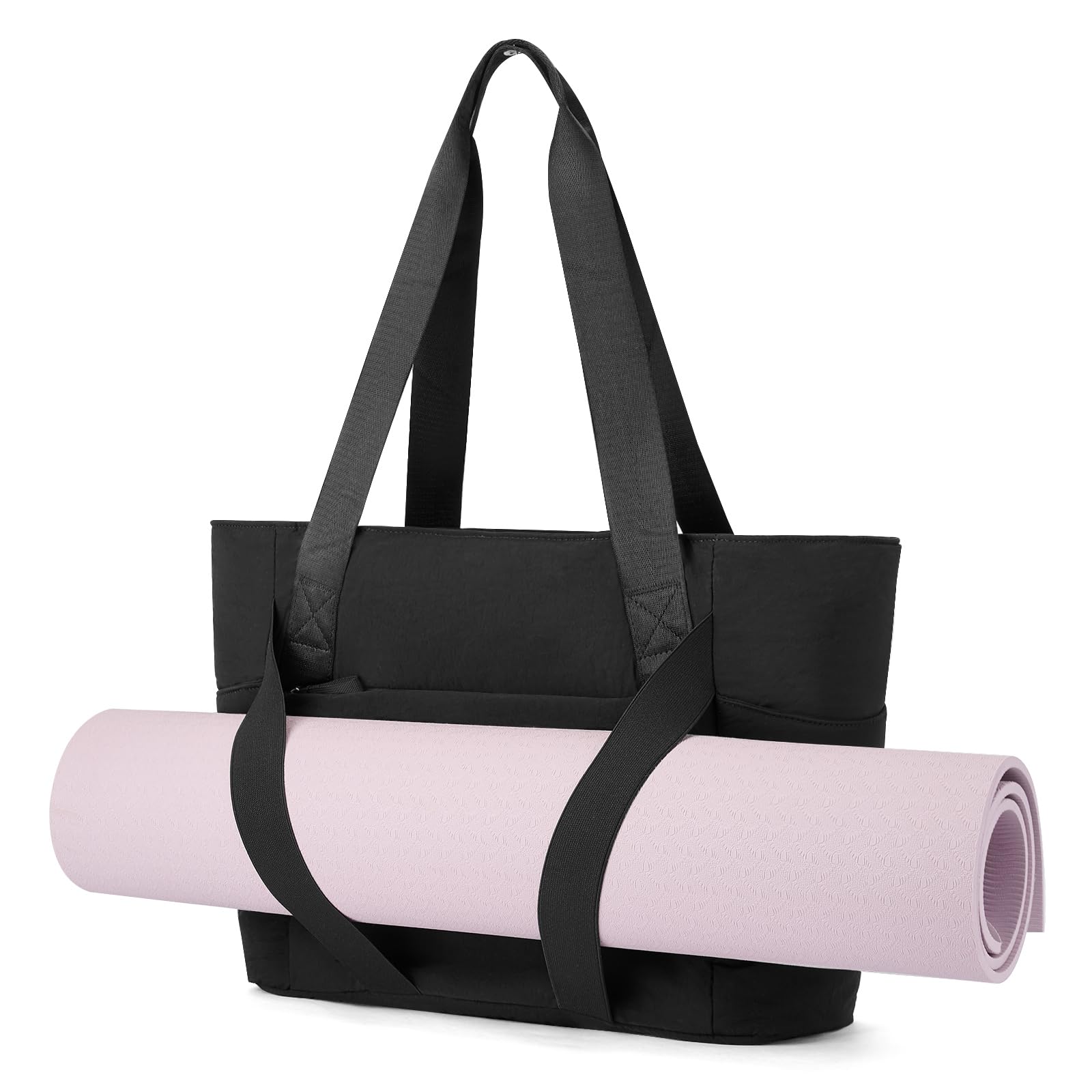 Axcone Sac de Transport Matelassé pour Femme Sport Fitness Yoga avec Sangles Tapis Voyage