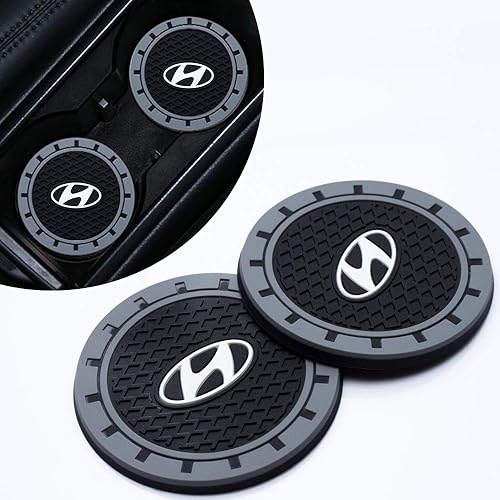 2 posavasos de silicona antideslizantes para automóvil, para Hyundai Sonata, Santa Fe, Tucson 2022, 2021, 2020, etc. Accesorios para el interior del