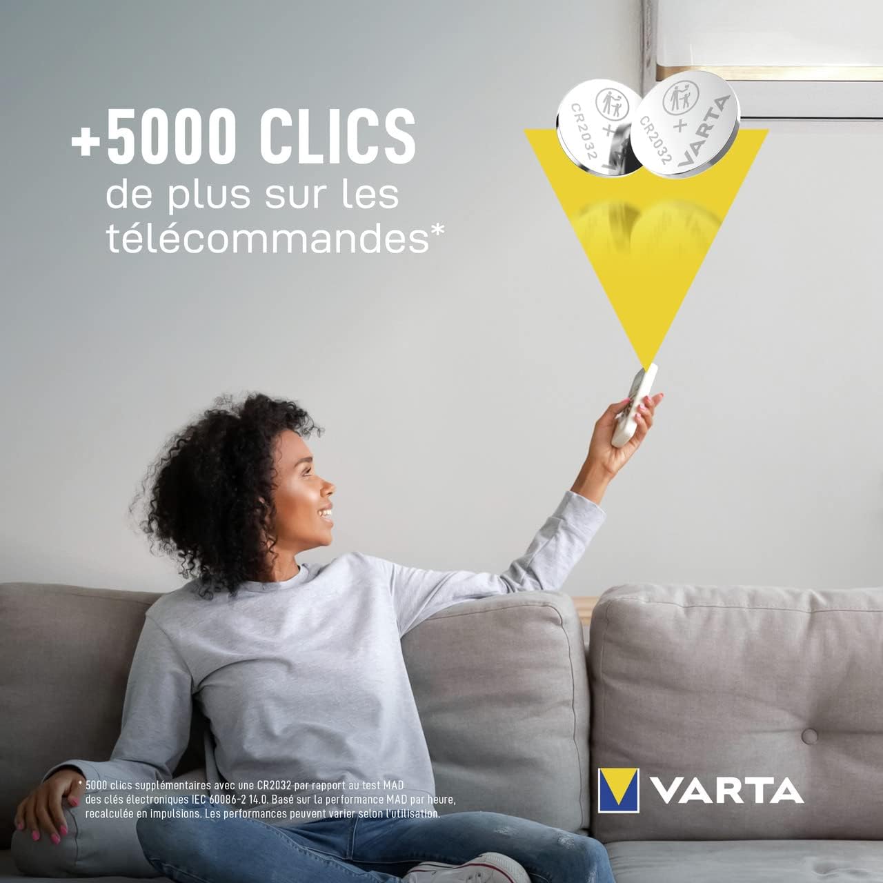 VARTA Piles Bouton CR2032 3V Lithium, Blister de 2 – 230 mAh, autonomie longue durée, emballage sécurisé enfants - Description