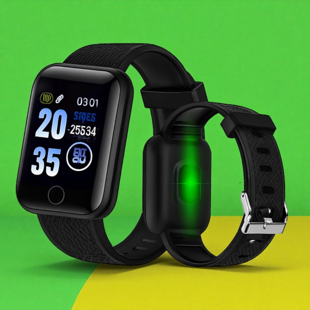 Smart Fitness Watch, 1.3 Inch Color LCD Display, Black Silicone Band, Heart Rate Monitor, IP67 Water Resistant, Activity Tracker for Sports, Bluetooth Calling, Touch Screen Smart Fitness Watch, 1.3 Inch Color LCD Display, Black Silicone Band, Heart Rate Monitor, IP67 Water Resistant, Activity Tracker for Sports, Bluetooth Calling, Touch Screen