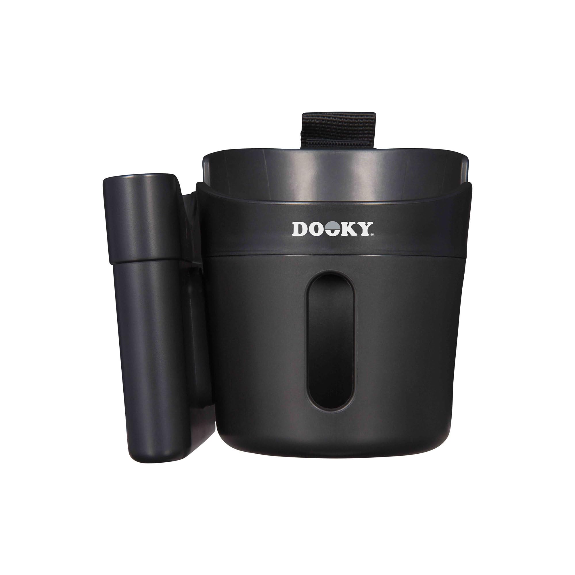 Dooky 2-in-1 Stroller Cup & Phone Holder | Universal - Black-image-4