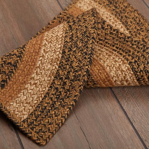 Tapete semicircular de yute VHC Brands 16.5x33 in miniatura 4