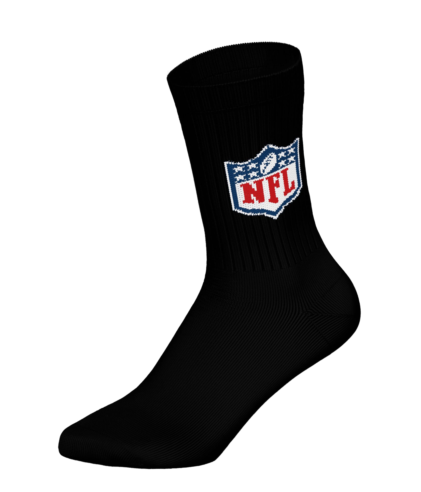 NFL SHIELD 6pk Crew Socks - MGR/WHT/BLK - 43/46