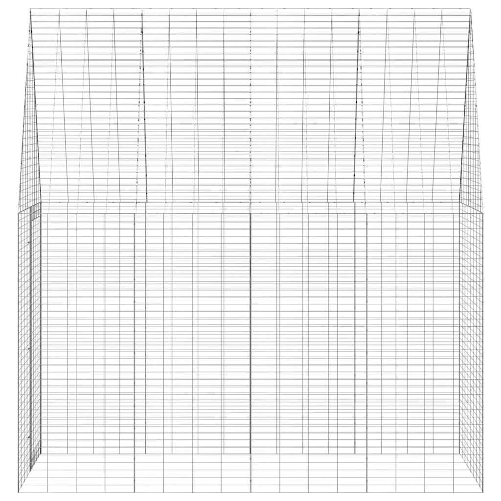 Jaula para conejos de acero galvanizado, 200 x 100 x 210 cm, para conejos, casa para conejos, cobayas, jaula para hámsters, exteriores, jardín y balcón con protección