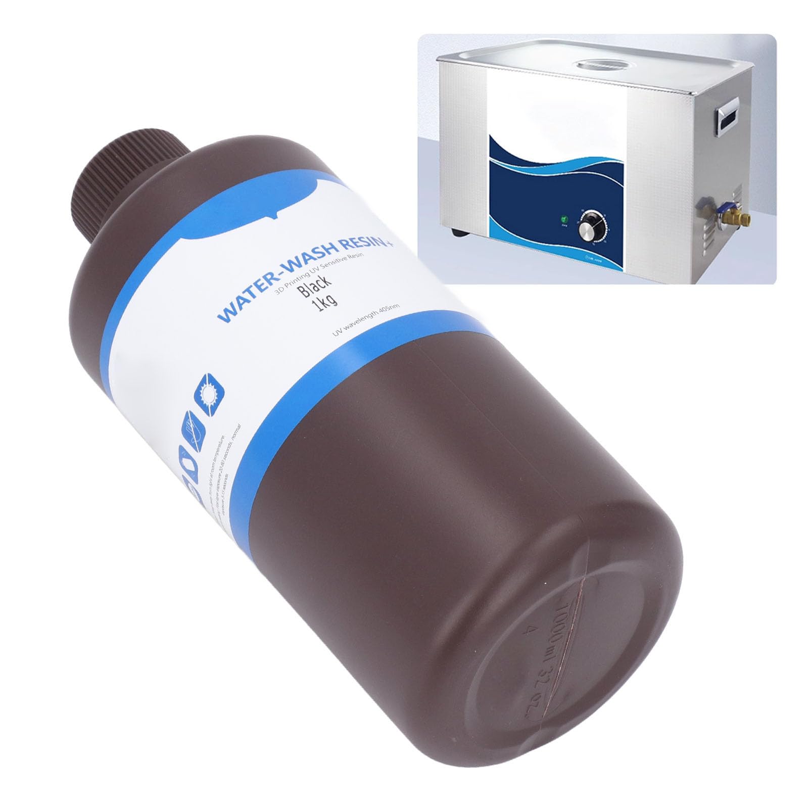 Resina per Stampante 3D, Resina da Colata Nera Brillante con Componente Cera per Stampanti 3D LCD DLP SLA, Creazione di Gioielli con Bruciatura Uniforme Ad Alta Risoluzio