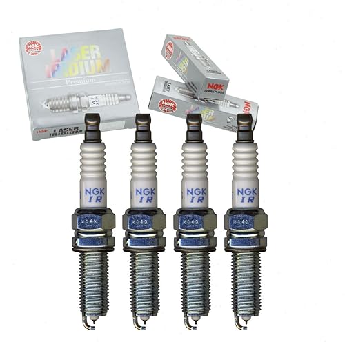 4 bujías de iridio láser NGK compatibles con Honda Civic 1.8L L4 2012-2015