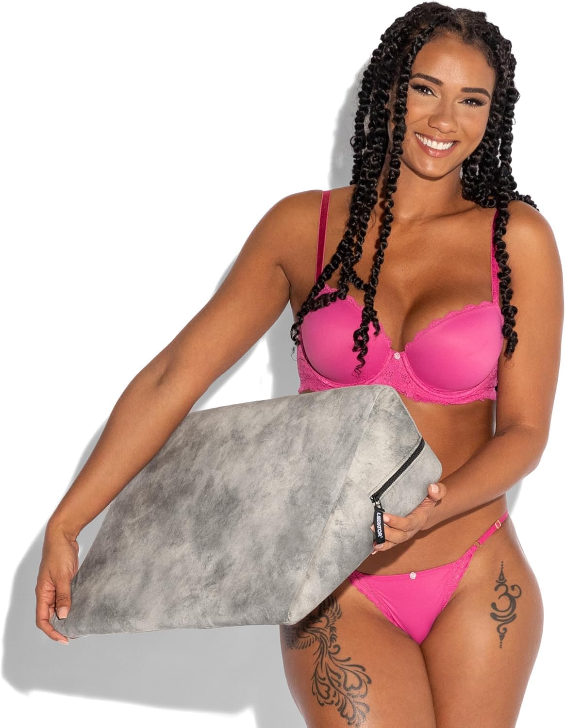 Liberator Wedge Intimate Sex Positioning Pillow, Ibiza Collection, Silver