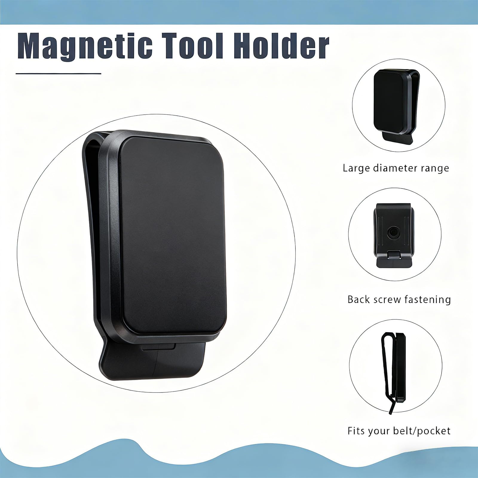 Amazon.co.jp: bjsdkff 磁気ツールホルダー マグネットベルトクリップ