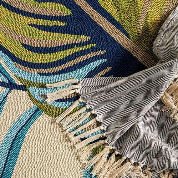Image of OLEFIN Handmade Thick Woolen Anti Slip Carpet and Rugs for Living Room Bedroom Hall Dinning Room Kids Room Carpets