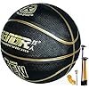 Cwin Basketball Größe 7 Indoor Outdoor Verwenden, Gummi Basketbälle mit Pumpe, Erwachsene Kinder Straße Basketball