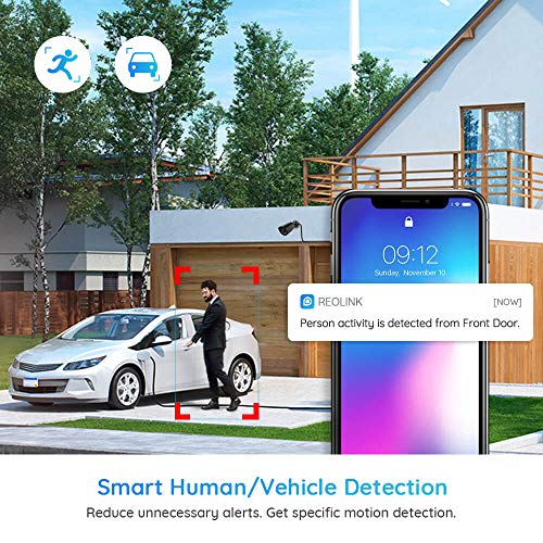 Reolink 5MP Smart PoE beveiligingscamera voor buiten met detectie van mensen/voertuig, IP66 weerbestendige bullet CCTV… - Image 3