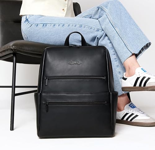 Miniatura 13 de Itzy Ritzy Eras - Mochila para pañales Bolsa de pañales elegante de gran capacidad para hombres con diseño neutro, 15 bolsillos, cambiador, correas