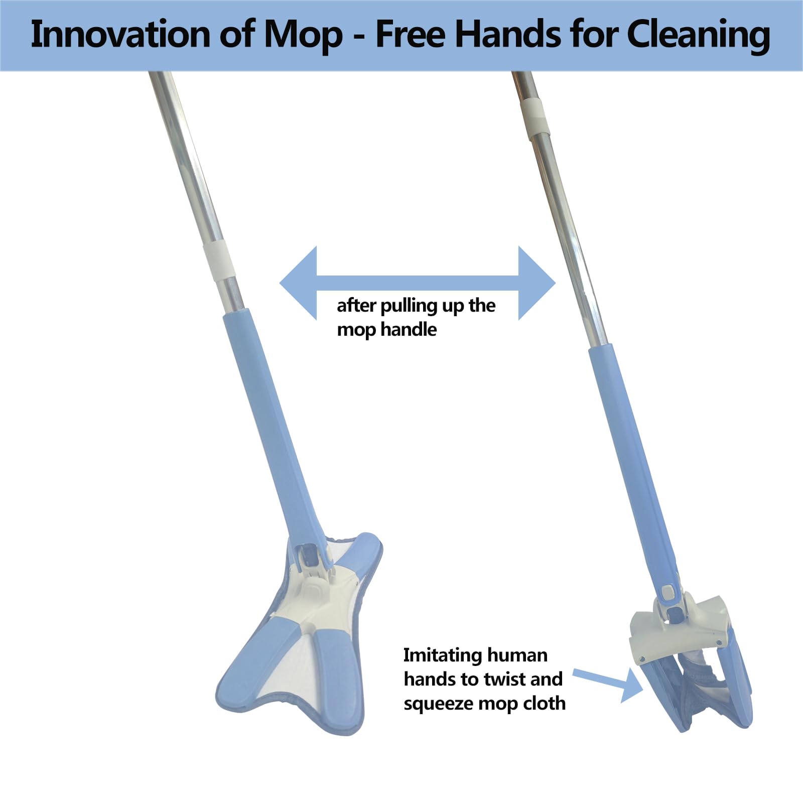 Mopa de polvo lavable para el hogar, fregona de polvo para suelos, conveniente fregona húmeda innovadora para suelos de madera dura, almohadillas de microfibra húmeda, mopa húmeda y seca de doble uso
